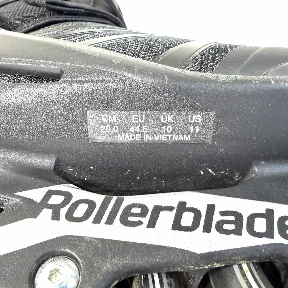 Rollerblade Zetrablade Inline Skates Mens 11 Black Performance Athletic Outdoor - Picture 7 of 10